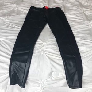 Pleather black leggings
